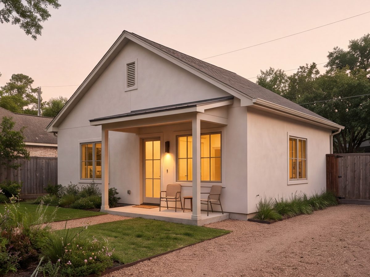 Garage converted into a guest house with its own entrance